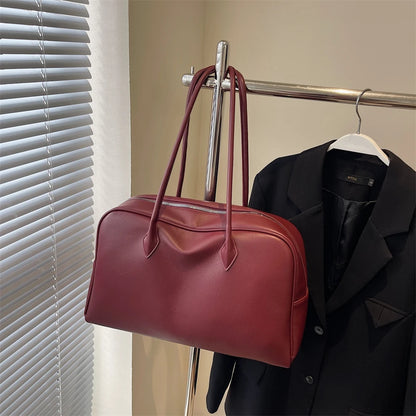 MOODS Oversized Leather Shoulder Bag For Women