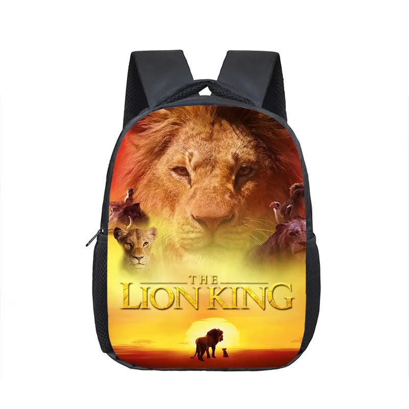 12 inch Disney The Lion King Simba Kindergarten Backpack Children School Bag Toddler Bag for Fashion Kids School Bookbags Gift