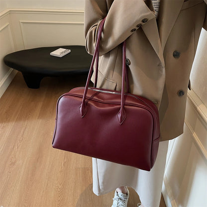 MOODS Oversized Leather Shoulder Bag For Women