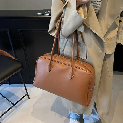 MOODS Oversized Leather Shoulder Bag For Women