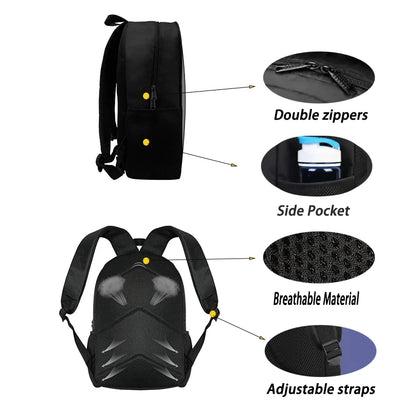 Judo Design Backpack Taekwondo Print Backpack for Child,School Bags for Boy Girls with Karates Print Design Fashion Shoulder Bag