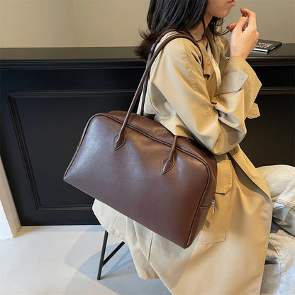 MOODS Oversized Leather Shoulder Bag For Women
