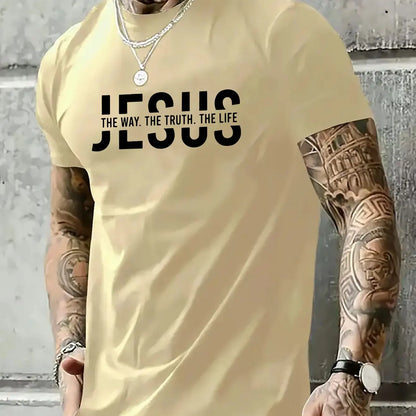 Jesus Way truth life short sleeved T-shirt