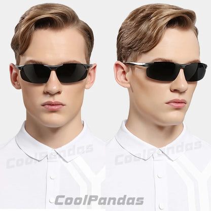 Aluminum HD Polarized Photochromic Sunglasses Men Driving Sun Glasses Male Outdoor Sport Eyewear Anti-UV oculos de sol masculino