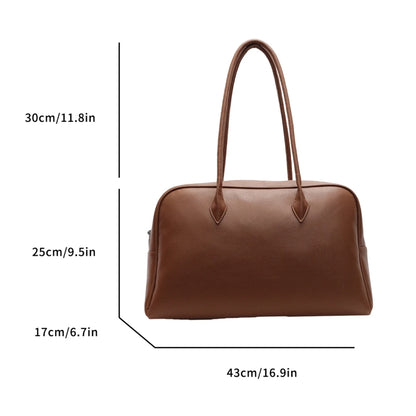 MOODS Oversized Leather Shoulder Bag For Women