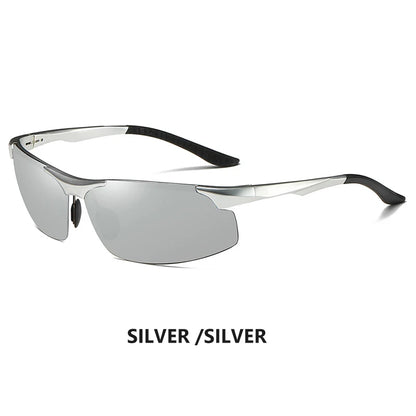 Aluminum HD Polarized Photochromic Sunglasses Men Driving Sun Glasses Male Outdoor Sport Eyewear Anti-UV oculos de sol masculino